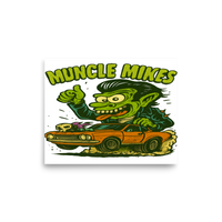 Muncle Mikes Hot Rod and Rat Rod Shirt Mayhem! Monster Rods! (011) Matte Poster product mockup 6