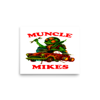 Muncle Mikes Hot Rod and Rat Rod Shirt Mayhem! Monster Rods! (024) Matte Poster product mockup 6
