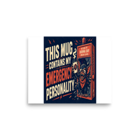Retro Monster Matte Poster product mockup 6