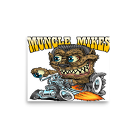 Muncle Mikes Hot Rod Monster Heavyweight T-Shirt – Black Matte Poster product mockup 6