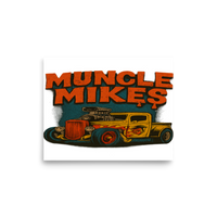 Rat Rod Truck 001 Hot Rod T-Shirt — Muncle Mikes Matte Poster product mockup 6
