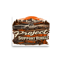 Project Support Vehicle Matte Poster product mockup 6
