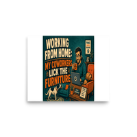Remote Work Matte Poster product mockup 6