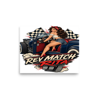 Rev Match Rita Hot Rod Matte Poster product mockup 6
