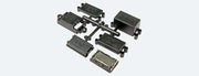 ESU 50342 miniature 9 by 16 mm speaker with soundbox components.