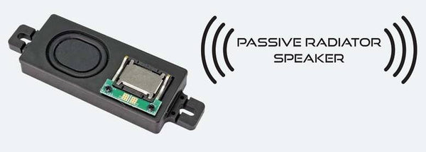 ESU 50346 rectangular passive radiator speaker module, 24 by 55 by 8.6 mm.