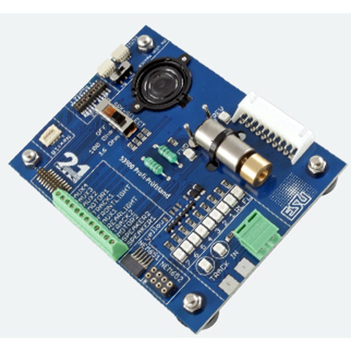 ESU 53900 Decoder Tester V2 with onboard motor, speaker and interface sockets.