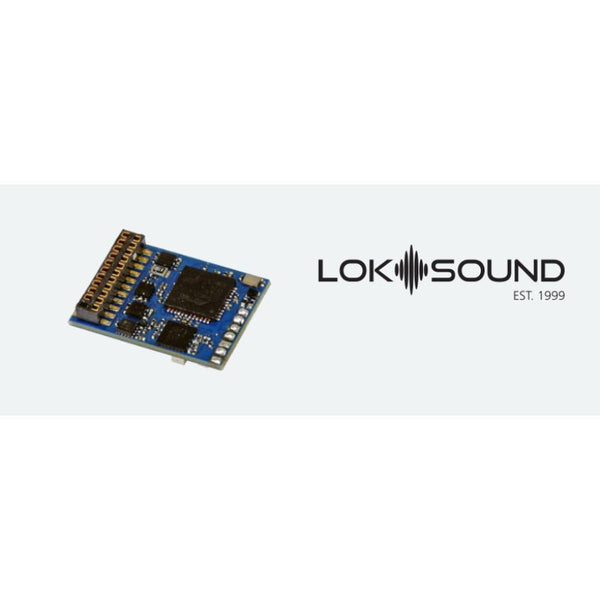 ESU 58219 LokSound 5 Fx sound decoder with 21MTC NEM660 interface.