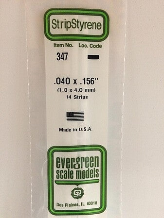 Evergreen Scale Models 040x156 Strips #347 - product image