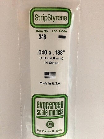 Evergreen Scale Models 040x188 Strips #348 - product image