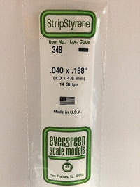 Evergreen Scale Models 040x188 Strips #348 - product image
