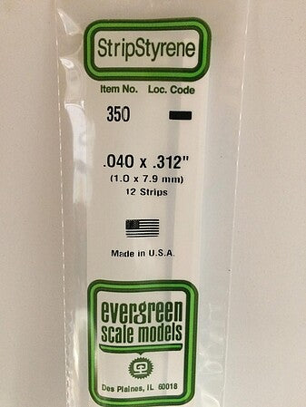 Evergreen Scale Models 040x312 Strips #350 - product image