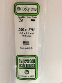 Evergreen Scale Models 040x375 Strips #351 - product image