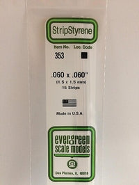 Evergreen Scale Models 060x060 Strips #353 - product image
