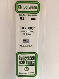 Evergreen Scale Models 060x080 Strips #354 - product image
