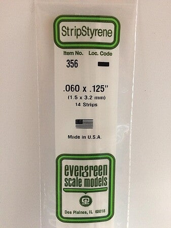 Evergreen Scale Models 060x125 Strips #356 - product image