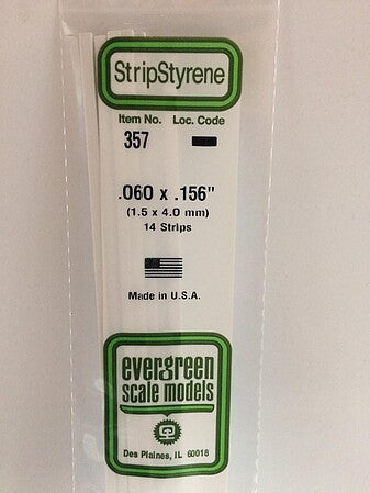 Evergreen Scale Models 060x156 Strips #357 - product image