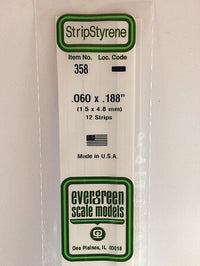 Evergreen Scale Models 060x188 Strips #358 - product image