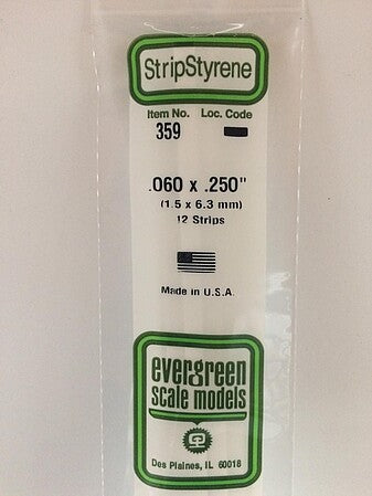 Evergreen Scale Models 060x250 Strips #359 - product image