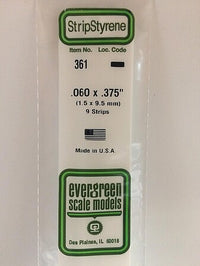 Evergreen Scale Models 060x375 Strips #361 - product image