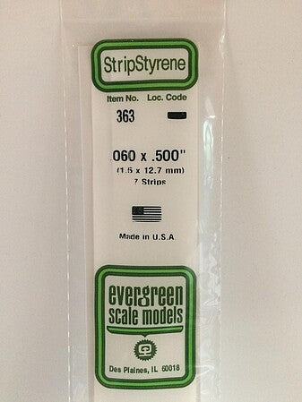 Evergreen Scale Models 060x500 Strips #363 - product image