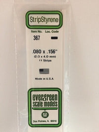 Evergreen Scale Models 080x156 Strips #367 - product image
