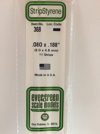 Evergreen Scale Models 080x188 Strips #368 - product image