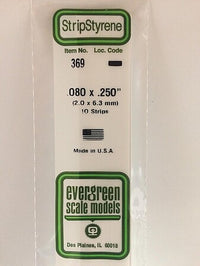 Evergreen Scale Models 080x250 Strips #369 - product image