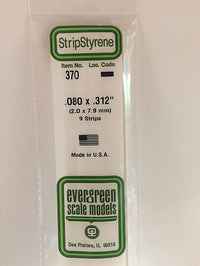Evergreen Scale Models 080x312 Strips #370 - product image