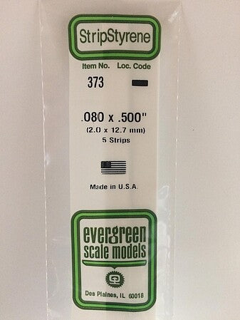Evergreen Scale Models 080x500 Strips #373 - product image
