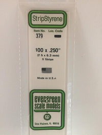 Evergreen Scale Models 100x250 Strips #379 - product image