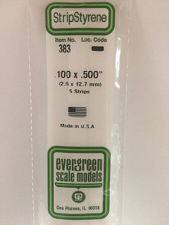 Evergreen Scale Models 100x500 Strips #383 - product image