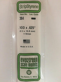 Evergreen Scale Models 100x625 Strips #384 - product image