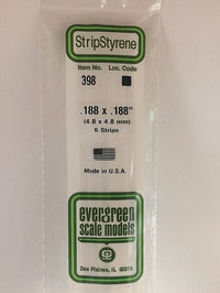 Evergreen Scale Models 188x188 Strips #398 - product image