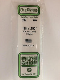 Evergreen Scale Models 188x250 Strips #399 - product image