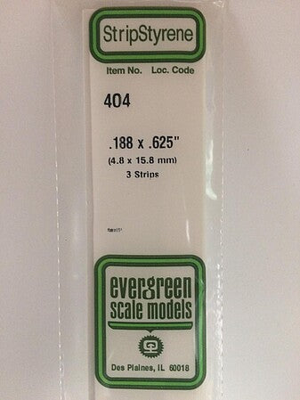 Evergreen Scale Models 188x625 Strips #404 - product image