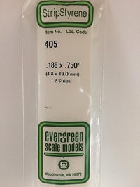 Evergreen Scale Models 188x750 Strips #405 - product image