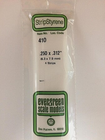 Evergreen Scale Models 250x312 Strips #410 - product image