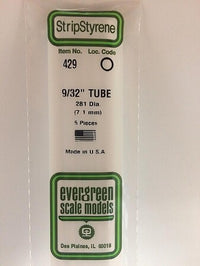 Evergreen Scale Models 281 Tube 9/32 #429 - product image