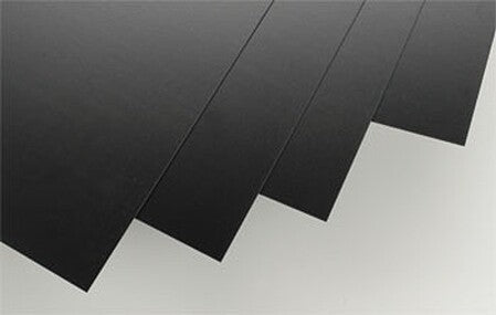 Evergreen Scale Models Plastic Styrene Black Sheet .030x8x21 (4) #9114 - product image