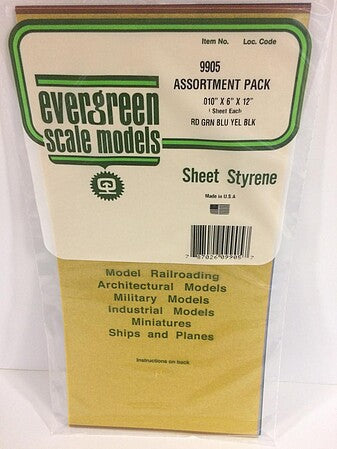 Evergreen Scale Models Transparent Plastic Sheet Assortment (5) #9905 product image