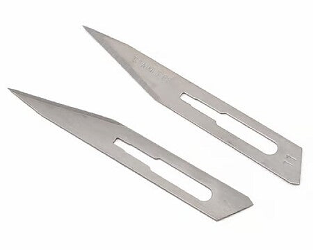 Excel No. 11 stainless steel scalpel blades 2-pack