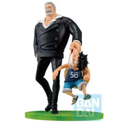 Bandai One Piece Ichibansho Revible Moment Monkey D. Garp & Monkey D. Luffy (Road to Dawn) Figure — product view 3