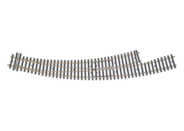 Märklin Left Curved Turnout Radius 1,394 mm/1,550 mm / 54-7/8"/61" — exact product view