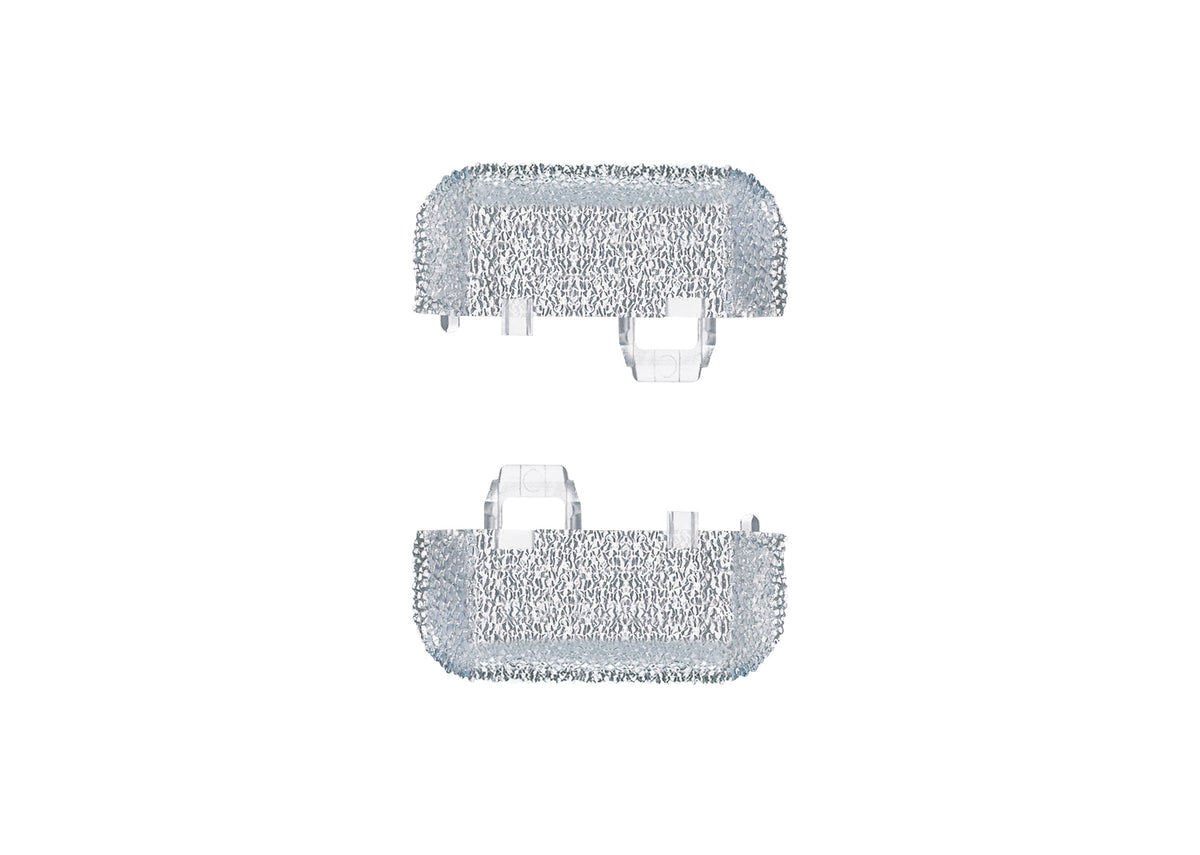 C Track End Piece for Track Roadbed Transparent — exact product view