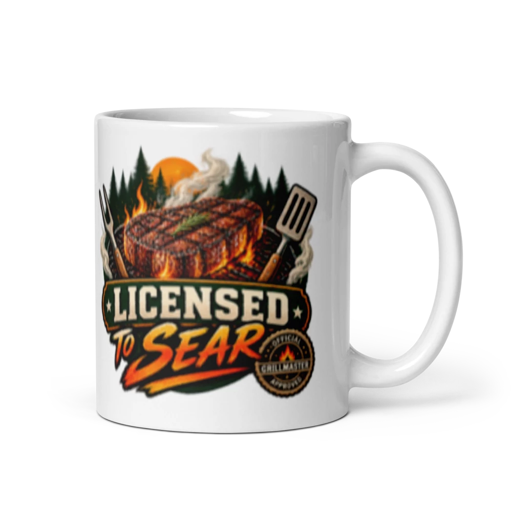 Grill Sergeant – Licensed to Sear Mug product mockup