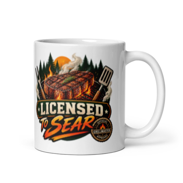 Grill Sergeant – Licensed to Sear Mug product mockup