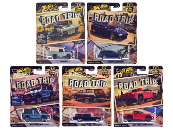 "Road Trip" 5-Piece Set "Car Culture 10th Anniversary" Series V – Hot Wheels