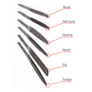 Excel Blades 6 Assorted Needle Files Set (55667) product view 7