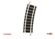 Fleischmann 9122 N Scale Ballasted Curved Track, 192 mm Radius, 15 Degrees (1 Section)– product image 1